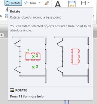 rotate view objects in autocad for mac